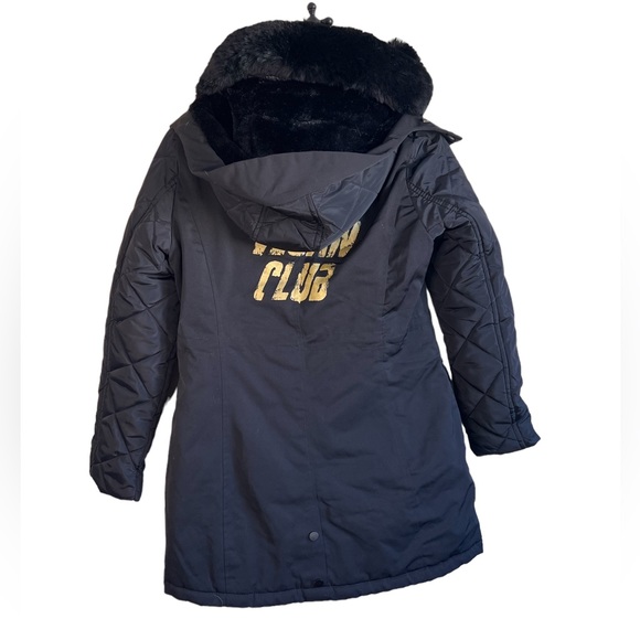 NWOT La Coalition VEGAN CLUB Fur Lined Coat - Picture 3 of 13